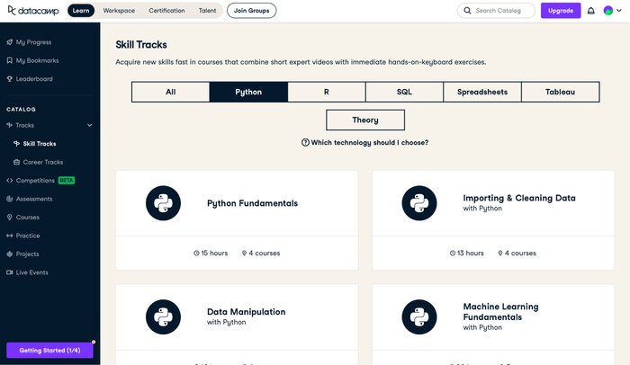 Best lessons Datacamp