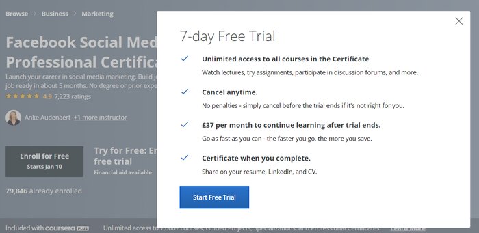 Coursera Professional Certificate