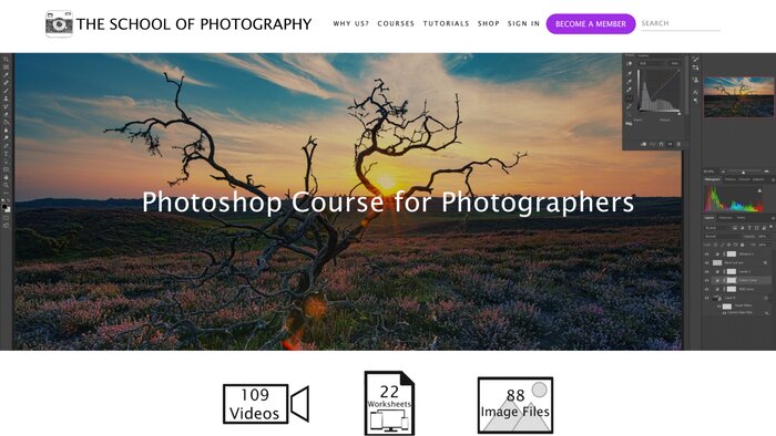 School of Photography photoshop course