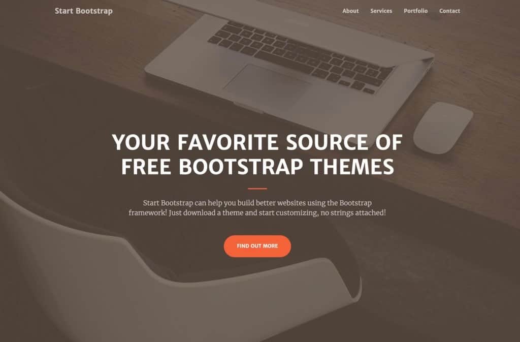 start bootstrap template