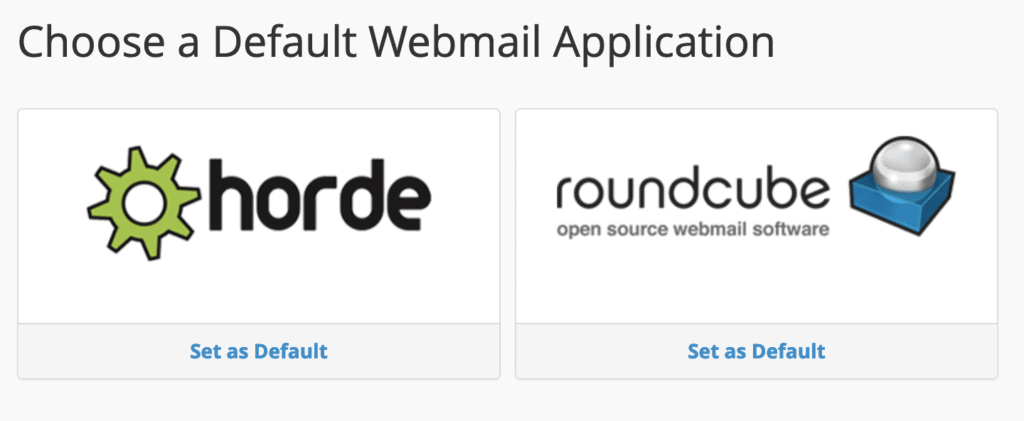 choose a webmail app